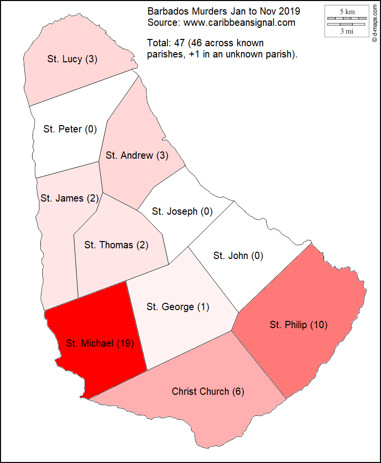 Barbados Murder Statistics November 2019